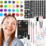 Kreatívna sada glitter tetovanie a styling na nechty