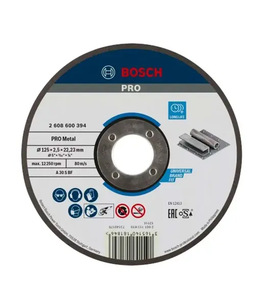 Bosch Príslušenstvo - Rezný kotúč na kov 125x22,23 mm 2608600394