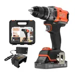 BLACK+DECKER Náradie - 18V AKU vŕtací skrutkovač, 1x aku 2,0 Ah Li-Ion, nabíjačka BLD682D1XK-QW