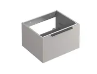 Kludi Icos - Umývadlová skrinka, 60x50x35 cm, 1 zásuvka, matná pieskovo sivá 50S60O2