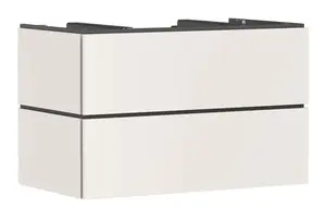 Hansgrohe Xilesa E - Umývadlová skrinka, 62x98x55 cm, 2 zásuvky, matná béžová 54302780