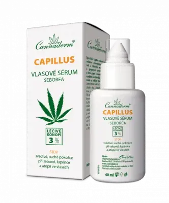 Cannaderm Capillus vlasové sérum seborea 40ml