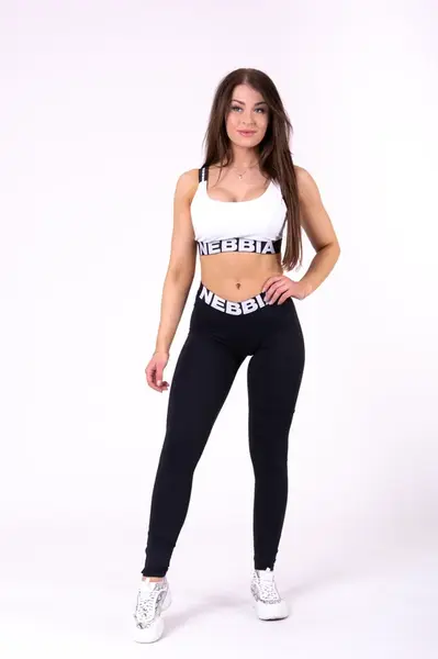 Nebbia Airy Straps sportovní podprsenka 693, bílá, S