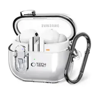 Tech-Protect FlexAir pouzdro, Samsung Galaxy Buds 3 / 3 Pro, průhledné
