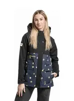 Meatfly dámská street bunda Xita Yellow Dots | Černá | Velikost XL