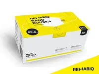 České jednorázové nano roušky Rehabiq s účinností 12 hodin, 50 ks