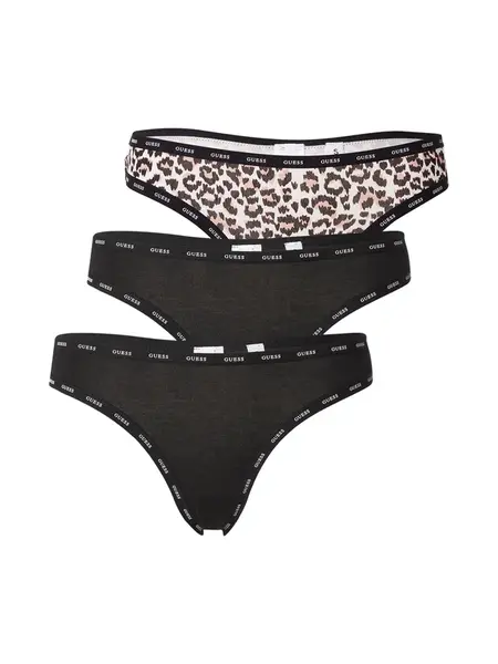 GUESS Tangá  telová / čierna / biela