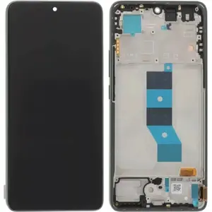 LCD display + dotyková deska + přední kryt pro Poco M7 Pro 5G, black