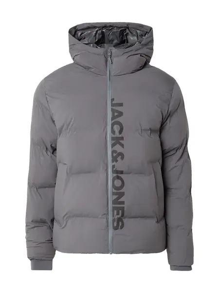 JACK & JONES Zimná bunda 'JJKAITO'  tmavosivá / čierna