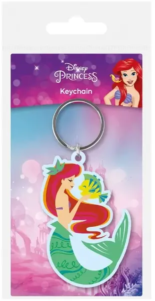 Disney Princess gumová klíčenka – Ariel (Malá mořská víla)