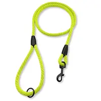 PafDog Klasické vodítko s poutkem na ruku, 10mm, zeleno-žluté PAF-913