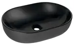 Sapho Umyvadla - Umyvadlo na desku 60x42x14 cm, černá mat CA590B