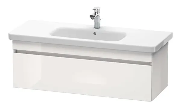 Duravit DuraStyle - Umývadlová skrinka 40x113x45 cm, 1 zásuvka, lesklá biela DS639502222