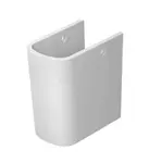 Duravit Soleil by Starck - Polosloup, WonderGliss, bílá 08584600001