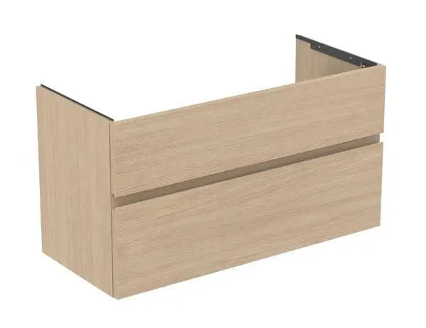 Ideal Standard Finesse - Umyvadlová skříňka, 100x44x55 cm, 2 zásuvky, bílý dub E3388US