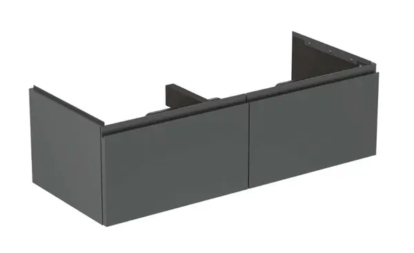 Ideal Standard Finesse - Umyvadlová skříňka, 120x51x37 cm, 2 zásuvky, matný antracit E3398Y2