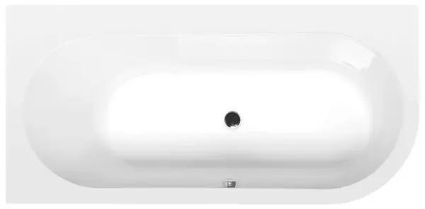 Polysan Vane - Asymetrická vaňa ASTRA L, 165x80x48 cm, ľavá, biela 33611