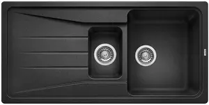 Blanco Sona 6 - Silgranitový dřez, 100x50 cm, černá 525975