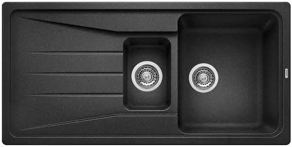 Blanco Sona 6 - Silgranitový dřez, 100x50 cm, černá 525975