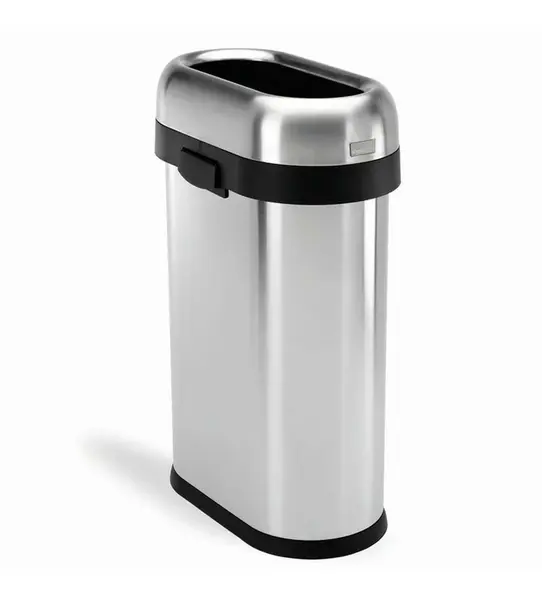 Simplehuman Koše - Otevřený odpadkový koš 50 l, kartáčovaná nerez CW1467