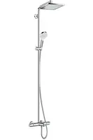 Hansgrohe Crometta - Set Showerpipe E 240 s vaňovým termostatom, 2 prúdy, chróm 27298000
