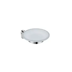 Jika Basic - Držiak s mydlovničkou, chróm/matné sklo H3833A10040001