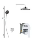 kielle Oudee - Termostatická batéria pod omietku, na 2 spotrebiče, s príslušenstvom a telesom, chróm 20627SPT20