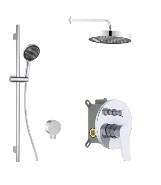 kielle Oudee - Termostatická batéria pod omietku, na 2 spotrebiče, s príslušenstvom a telesom, chróm 20627SPT20
