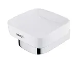 Nimco Nikau - Mydlovnička s držiakom, biela keramika/chróm NK 30059K-26