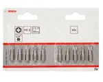 Bosch Příslušenství - Sada bitů PZ2, délka 25 mm, 10 ks 2607001559