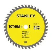 Stanley Příslušenství - Pilový kotouč na dřevo 160x16 mm, 40 zubů STA13105-XJ