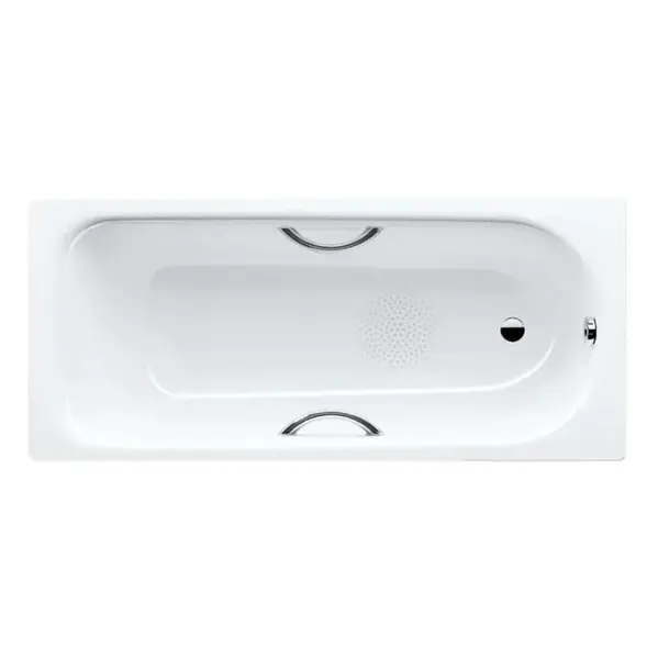 Kaldewei Advantage - Obdĺžniková vaňa Saniform Plus Star 332, 160x70 cm, s otvormi na držadlá, antislip, Perl-Effekt, biela 133230003001