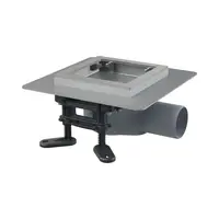 Alcadrain Odtokové kanálky - Podlahová vpust boční 13x13 cm, nízká, kombinovaná SMART zápachová uzávěra, bez roštu APV120