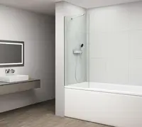 Polysan Fisa - Vaňová zástena 70x150 cm, chróm/číre sklo FS1072-C