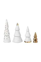 Sada dekorativních figurek Raeder Winter Las 4-pack bílá barva