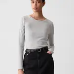 Svetlosivé dámske basic tričko GAP