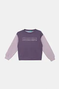 Detská bavlnená mikina United Colors of Benetton