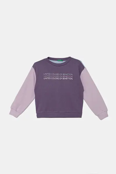 Detská bavlnená mikina United Colors of Benetton