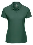 Polycotton Women's Green Polo Shirt Russell