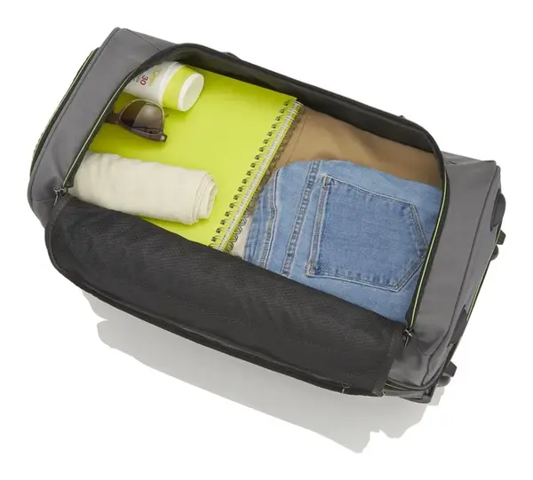 Cestovná taška na kolieskach Travelite Basics Wheeled duffle S Navy/orange