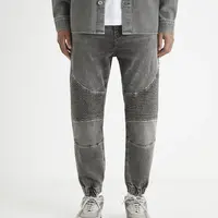 Šedé pánske rifľové nohavice Celio