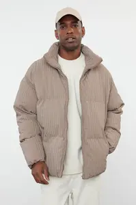 Trendyol Mink Oversize Fit Stand Collar Winter Puffer Coat