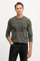 Bavlnené tričko s dlhým rukávom Aeronautica Militare