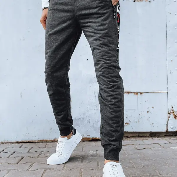 Pánske teplákové nohavice Farba tmavosivá DSTREET