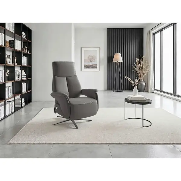 Sit & More RELAXAČNÍ KŘESLO, kůže, mokka