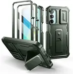 Dexnor 360 Kickstand Camprotector obal Samsung Galaxy A16, zelený