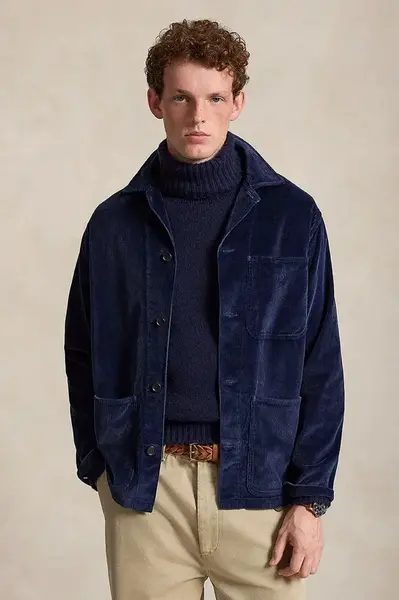 Polo Ralph Lauren  košilová bunda pánská bavlněná
