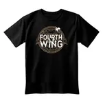 FOURTH WING - Černé unisex tričko