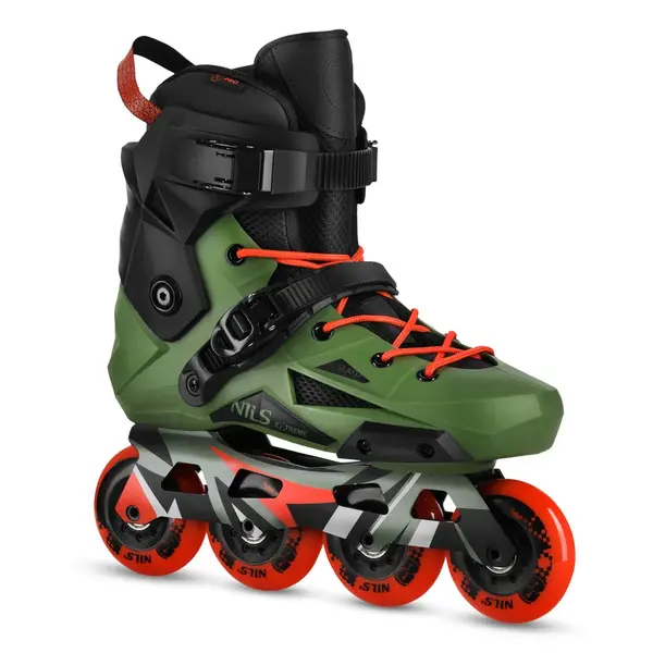 NILS EXTREME Slalomové brusle NA1601 Slayd zelené Velikost: 36