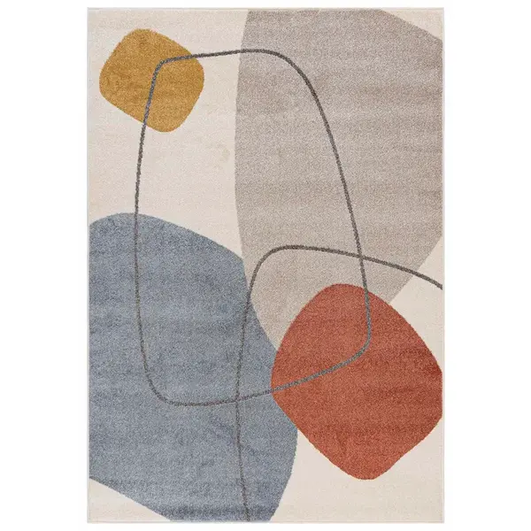 Mazovia KOBEREC béžový geometrický - 120 x 170 cm